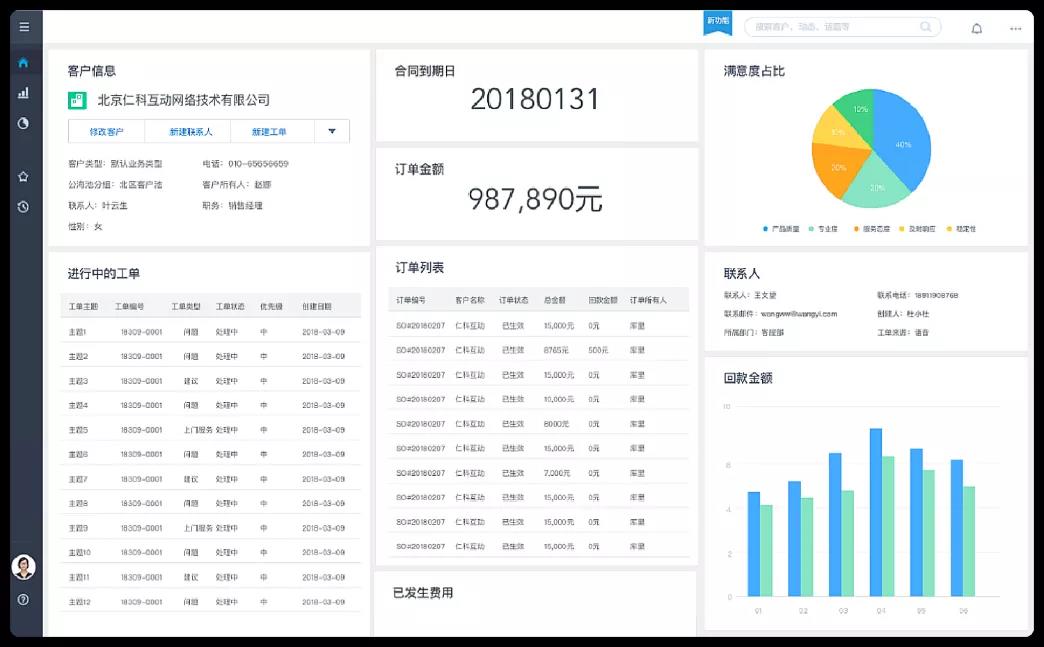 销售易客户360度视图