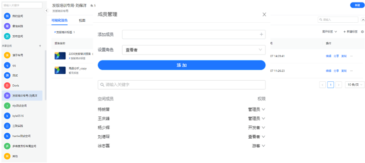 打造“共享空间”，支持跨团队数据分析