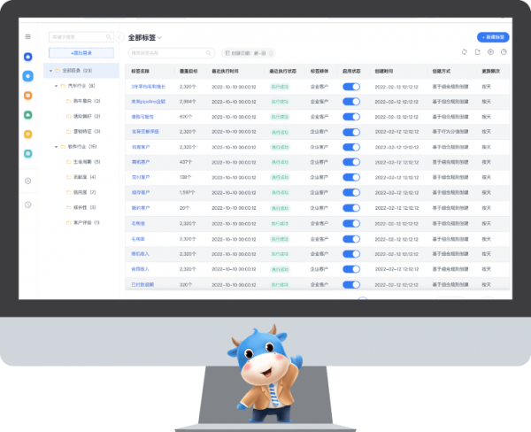 销售易CRM客户标签能力展示